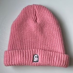 Lonely Ghost Pink Beanie Hat